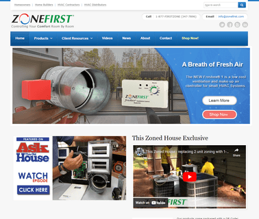 Zonefirst heating thermostat