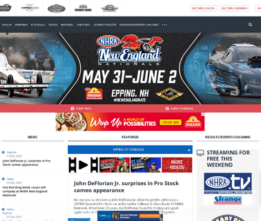 Nhra.Com alcohol essences