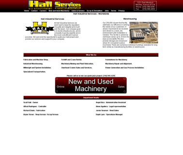 Hall Industrial Services - Wichita Kansas New and Used Machinery kansas manufacturer