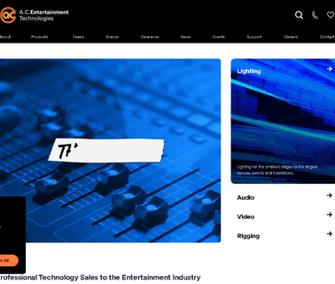 A.C. Entertainment Technologies systems lighting