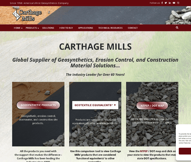Carthage Mills erosion control product