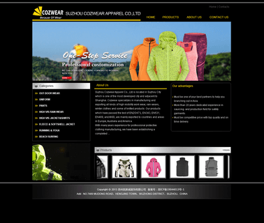 Suzhou Cozwear Apparel body protection
