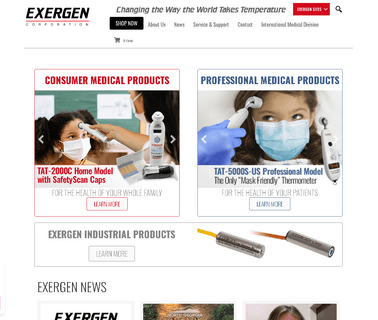Exergen Corporation industrial temperature thermometer