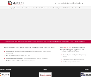 Axis Photonique - Streak Cameras and Ultrafast Instrumentation cameras 500
