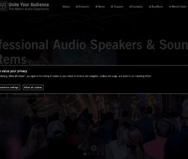 Martin Audio Limited audio equipment cabinet
