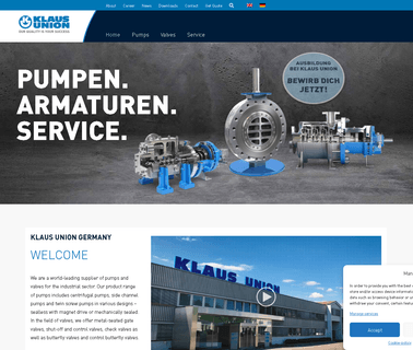 Klaus Union. centrifugal pump liquid