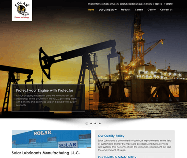 Solar Lubricants Refinery Llc lubricants manufacturers