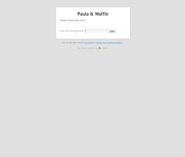 Paula & Waffle face paper
