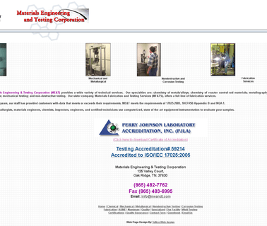 Materials Engineering & Testing Corporation engineering materials
