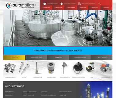 Pyromation temperature thermocouples
