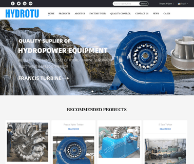 Hangzhou Hydrotu Engineering 900mm turbine