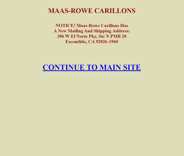 Maas Rowe Carillons atomic crosse