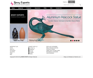 Binny Exports brass sculptures