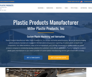 Miller Plastic Products plexiglass