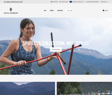 Royal Robbins garments hiking