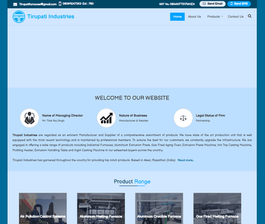 Tirupati Industries melting casting furnace