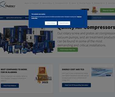 Quincy Compressor The W air compressor quincy