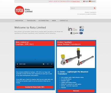 Rota Engineering Ltd sensors transducers pressure