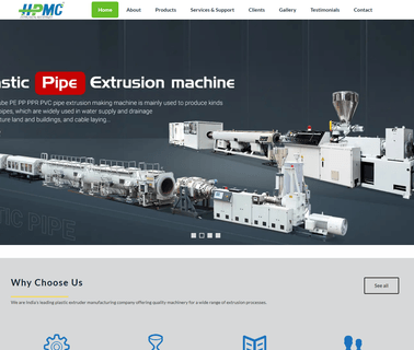 Hindustan Plastic & Machine Corporation hdpe pipes machine