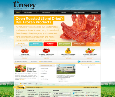 Unsoy Food Industries Inc. iqf frozen foods