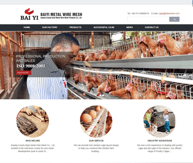 Anping County Baiyi Metal Wire Mesh Products chicken cage mesh