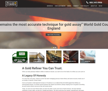 Gold & Precious Metal Refining Pease & Curren palladium catalysts