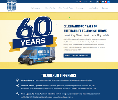 Oberlin Filter Company central water filter