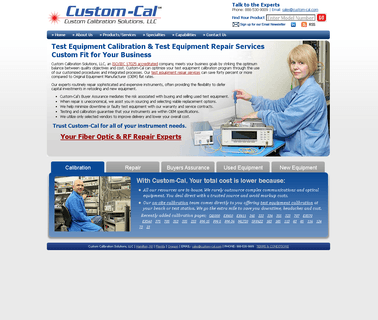 Custom-Cal Photonics / Optical Instrument Repair calibration and test equipment