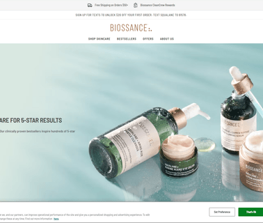 Home - Biossance standards used