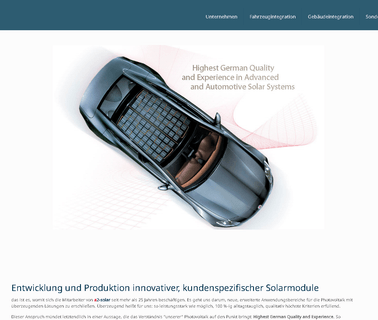 A2-Solar Advanced and Automotive Solar Systems Gmbh bipv