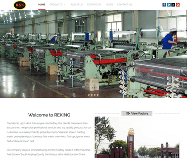 Hebei Reking Wire Mesh filter belts