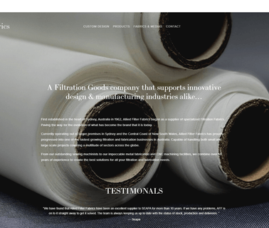 Allied Filter Fabrics Pty. stainless filtration