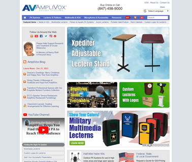 Amplivox Sound Systems conference speakers