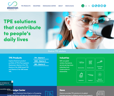Homepage - Elastron elastomers