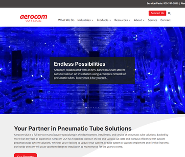 Aerocom Systems pneumatic vacuum conveying