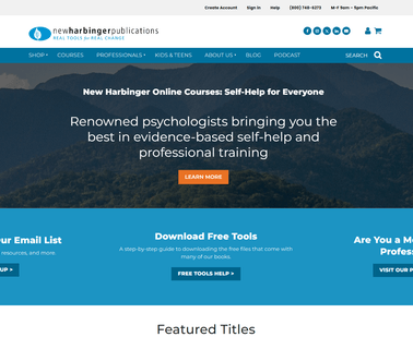 New Harbinger Publications learning psychology