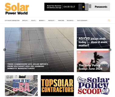 Solar Power World leading grow