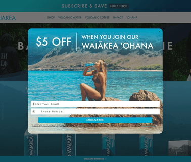 Waiakea Hawaiian Volcanic Water organic anti aging