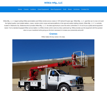 Wilkie Mfg. aerial ladders