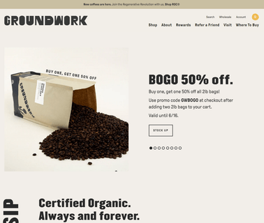 Groundwork Coffee homegrown