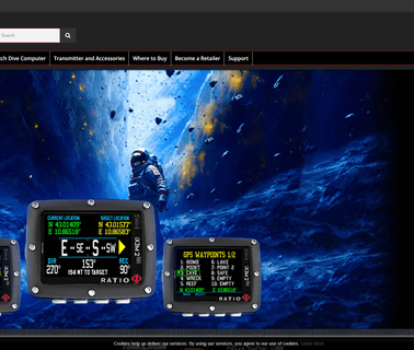 Ratio Computers underwater breathing