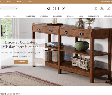 L & J.G Stickley antique clock clocks
