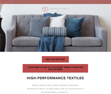 Semper Fidelis Fabrics drapery window coverings