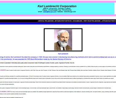 Karl Lambrecht Corporation Polarization Components Polarizing laser linear