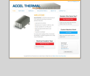 Home: Accel Thermal Extruded Aluminum Heatsinks aluminum heat sinks extrusion