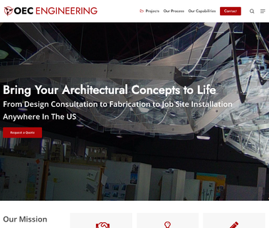 Oec Engineering - Architectural Fabrication - Washington Dc marble wall design