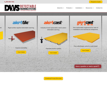 Detectable Warning Systems Manufa tile cast