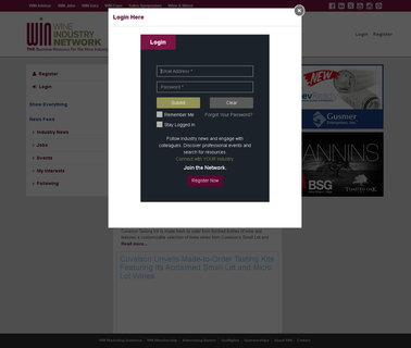 Wine Industry Network expositions fairs