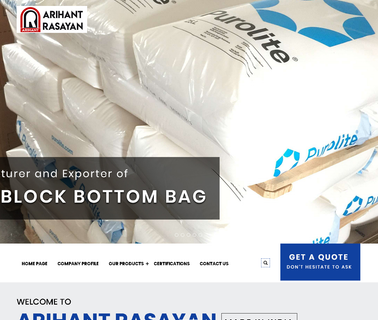 Arihant Rasayan bag gusseted