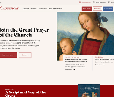 Home - Magnificat monthly